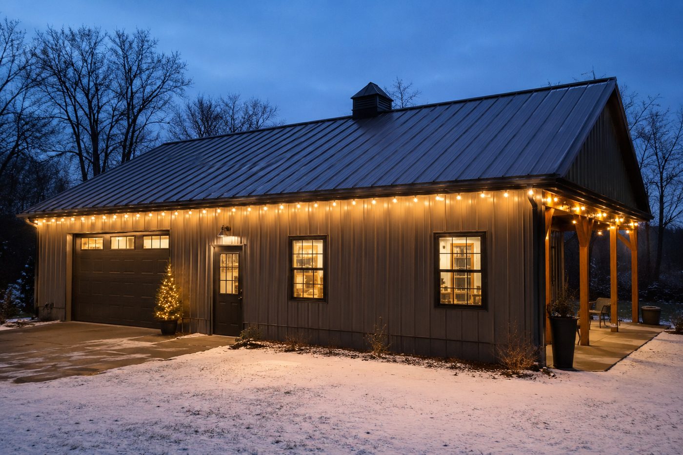 4 Ways To Hang Up Lights On A Metal Roof & Proper Storage