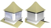 Cupola options for metal buildings